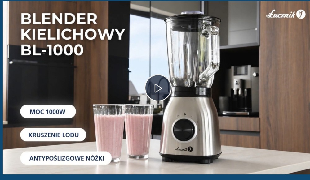 Blender kielichowy Łucznik BL-1000, materiał marketingowy marki